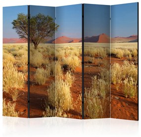 Paravento design Paesaggio Desertico II (5-parti) - albero tra le steppe selvagge