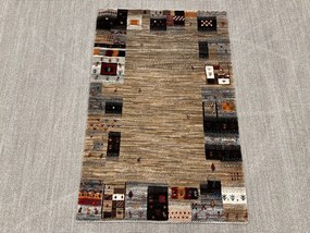 Loribaft Tappeto 90x130 Beige (Iran) Annodato A Mano