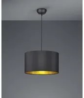 Sospensione Hostel Metallo Nero-Oro H150 cm 40 cm Trio Lighting