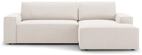Divano letto angolare beige (angolo destro) Jodie - Micadoni Home