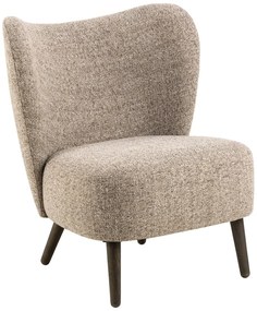 Poltrona beige in tessuto bouclé Elmont - Actona