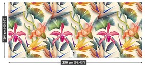 Carta da parati Fiori tropicali 104x70 cm