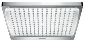 Soffione doccia HANSGROHE Crometta E 240 in abs cromo L 24 x H 4 x P 24 cm anticalcare 1 getto