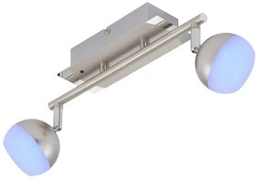 Briloner 2040-022 - Luce Spot a LED RGB dimmerabile 2xLED/3,3W/230V + T