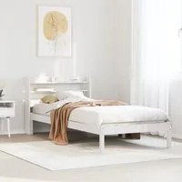 Letto senza Materasso Bianco 90x200 cm Legno Massello di Pino 3306536