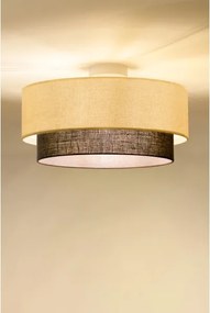 Brilagi - Plafoniera LED BOHO STYLE 1xE27/15W/230V Ø 40 cm crema/marrone