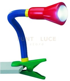 Lampada a morsetto flexo 5028010-17 multicolor