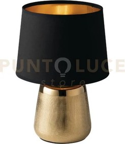 Lumetto ecstasy in ceramica oro 1 luce attacco e14 diametro 17cm  a...