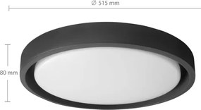 Brilagi - lampada dimmerabile a LED MATTEO LED/60W/230V 3000-6500K Ø 51,5 cm nera + telecomando