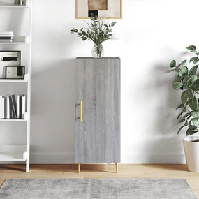 Credenza grigio sonoma 34,5x34x90 cm in legno multistrato