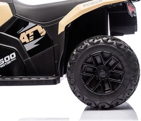 Quad Elettrico per Bambini Safari 6V con Bauletto Posteriore Beige...