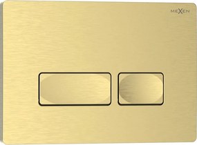 Mexen Tex 04 pulsante di scarico, oro spazzolato - 6104-11