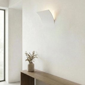 Applique Rettangolare da Incasso 2xE14 in Gesso Pitturabile