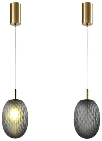 Lampadario a sospensione con filo 1xE14/25W/230V grigio diametro 15 cm