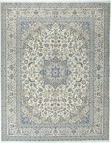 Nain Tappeto persiano 400x320 Beige (Iran) Annodato A Mano