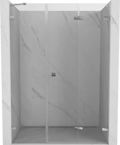 Mexen Lunar-F porta doccia pieghevole destra 140 cm, trasparente, cromo - 836S-140-050-01-00-P