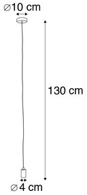 Lampada a sospensione smart nera con WiFi G95 - Facil