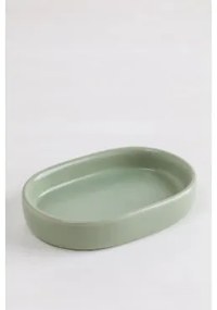 Portasapone in ceramica Pierk Verde Olivastro - Sklum