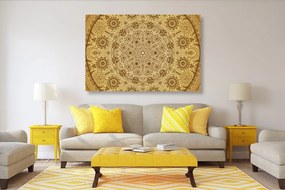 Stampa su tela – Mandala ornamentale con pizzo