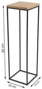 Portafiori BASICLOFT 80x24 nero/marrone