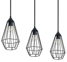 Lindby - Remus 3 Lampada a Sospensione Black Lindby