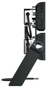 Faro Modulare LED 400W IP66, 167lm/W, No Flickering con driver Philips Colore  Bianco Naturale 4.000K, Scegli l'angolo di illuminazione Asimmetrica 50°, Scegli le staffe dei moduli Fisse