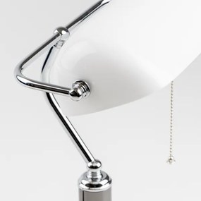 Brilagi - Lampada da scrivania BANK OFFICE 1xE27/60W/230V nero/argento/bianco