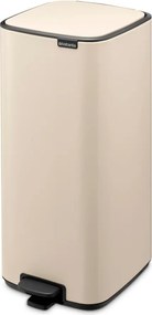 Cestino per la spazzatura beige in acciaio con pedale 30 l Bo – Brabantia