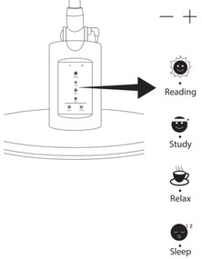 Lampada da tavolo LED dimmerabile con funzione Touch OPTIMUM LED/7W/230V 3000/4000/6000K bianco