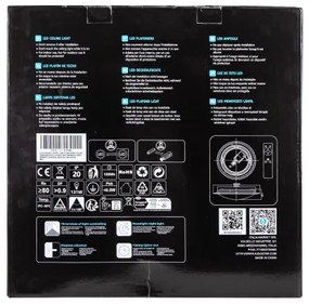 Aigostar - Plafoniera LED dimmerabile 30W/230V 2700–6500K Ø 42,9 cm cromo + telecomando