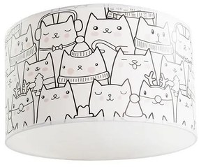 Lampada da soffitto per bambini CATS 1xE27/60W/230V