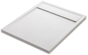 Piatto doccia SENSEA in resina Neo bianco L 70 x L 90 x H 3 cm opaco effetto pietra