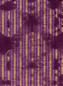 Streifentapete Washed Shibori von MINDTHEGAP - Burgund
