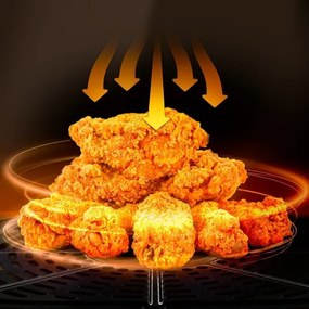 TESLA Electronics AirCook- Friggitrice digitale multifunzionale ad aria calda 7 l 1600W/230V