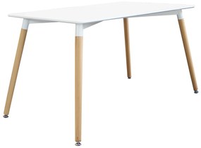 THOMAS - tavolo in legno e abs 120x80