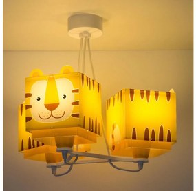 Dalber 64567 - Lampadario per bambini LITTLE TIGER 3xE27/60W/230V