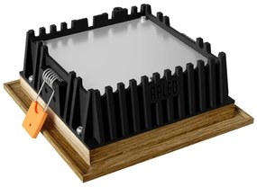 APLED - Lampada LED SQUARE WOODLINE LED/6W/230V 3000K 12x12 cm quercia legno solido
