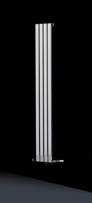 Termoarredo radiatore bagno 180x30cm con elementi piatti modello Kam-370 - KAMALU