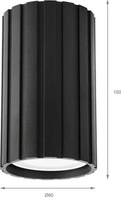 Brilagi - Faretto CRISPINA 1xGU10/10W/230V 10 cm nero