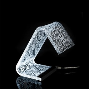 Vesta Lampada da tavolo o comodino C-LED piccola - 5 decori ETHNIC FREDDA