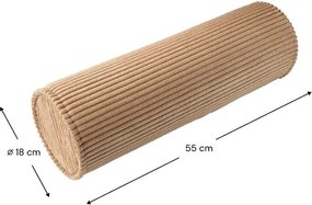 Cuscino per divano da bambini marrone con rivestimento in velluto a coste Roll – Wigiwama