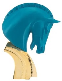 BONGELLI PREZIOSI piccola statua elegante testa di cavallo h 16 cm