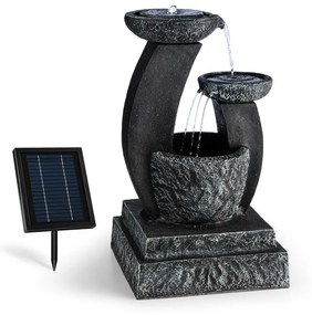 blumfeldt Fantaghiro Fontana Decorativa da Giardino LED Solare 3W Poliresina Roccia