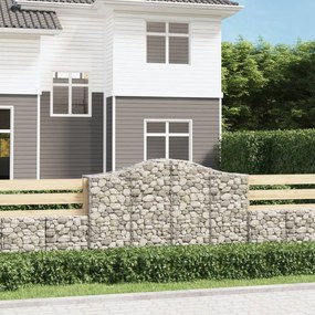Cesto Gabbione Ad Arco 200x50x120/140 Cm Ferro Zincato /