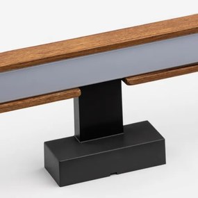 Brilagi-Illuminazione a LED per specchi da bagno WOODY MIRROR LED/12W/230V IP44 quercia/nero