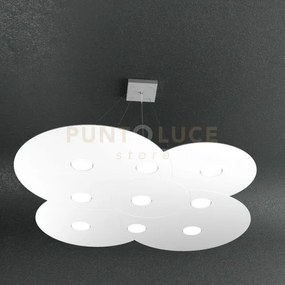 Cloud sospensione 9 luci bianco 1128-s9-bi