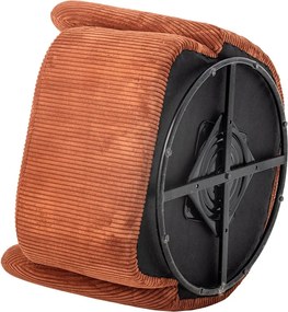 Poltrona in velluto a coste arancione Pradi - Bloomingville