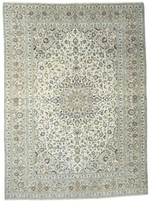 Kashan Tappeto 400x300 Beige (Iran) Annodato A Mano