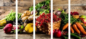 Quadri 5 pezzi – Frutta e verdura fresca