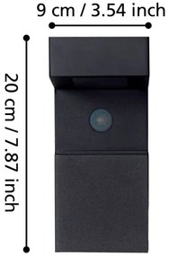 Eglo 900245 - Lampada solare LED da esterno con sensore 18xLED/0,2W/3,7V IP44